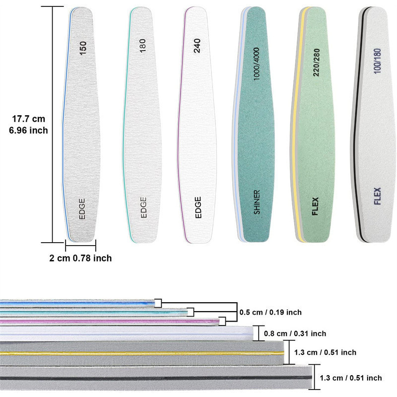 ตะไบเล็บ Clearance Sanding Cleaner Tool Nail Care Nail Art Nail Buffing Polish เครื่องมือเสริมความงาม 30 ชิ้น