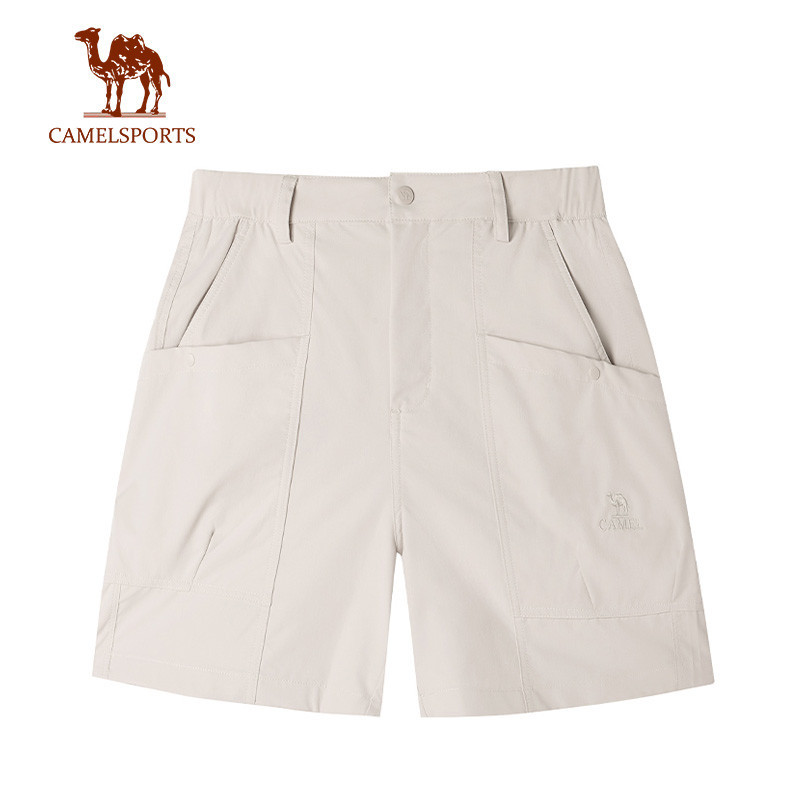 CAMEL SPORTS กางเกงขาสั ้ นแห ้ งเร ็ วป ้ องกันรังสียูวีกางเกงกันแดดระบายอากาศหลวมหลวม