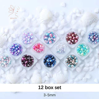 [เมย์บิวตี้] เจาะเล็บม้าหมุน 12 ช่องกล่องเล็บแผ่นที่ว่างเปล่า12ช่องเล็บกล่องม้าหมุน12ช่องเจาะกล่อง{ไทย}
