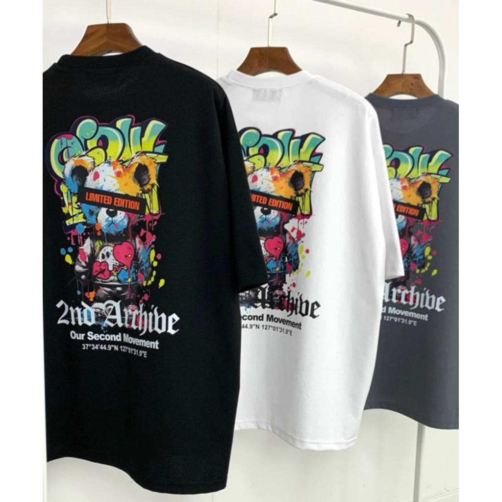 （[จัดส่งตลอด 24 ชั่วโมง] เสื้อยืดพิมพ์ลายเทรนด์แฟชั่นเกาหลีเสื้อเชิ้ตแขนสั้นผู้ชายและผู้หญิงสบาย ๆ ฤดูร้อน S-3XL