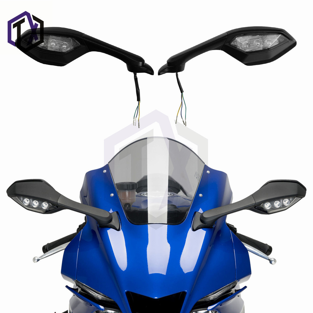 ขายร ้ อนเหมาะสําหรับ Yamaha YZF R1 15-16-17-18-19 R6 17-18-19 กระจกย ้ อนกลับกระจกมองหลัง
