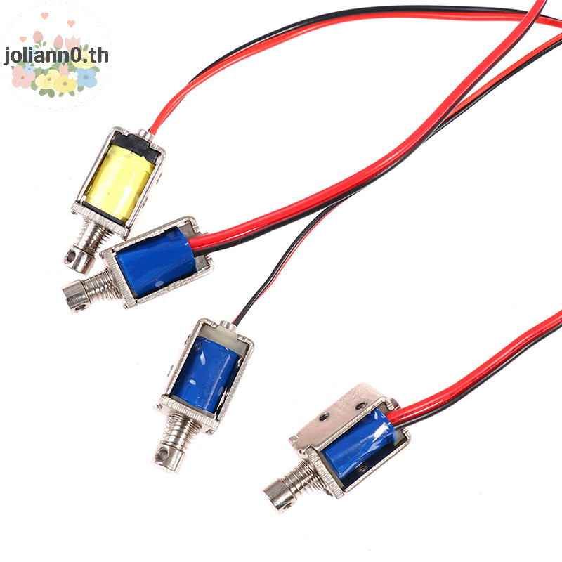 Joliann0 3V 5V 6V 9V 12V Push-Pull Solenoid Th ประเภท Electro Stroke 4 มม.th