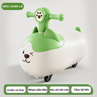 Xe chòi chân cho bé 1 2 3 4 tuổi linhankids1 4 bánh thăng bằng cho bé trai gái có đèn nhạc hình đậu phộng