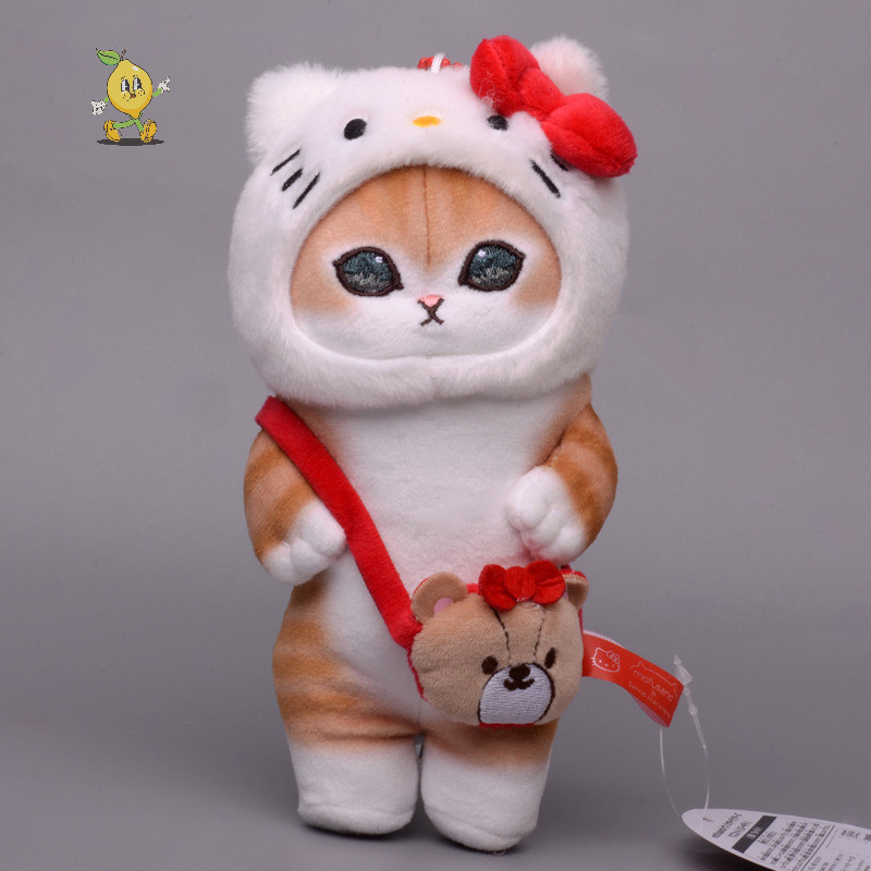 [mozh] Kuromi Melody Cinnamoroll Hangyodon Purin ตุ๊กตาของเล่น Jason Sanrio X Mofusand ตุ๊กตาแมวตุ๊กตาของขวัญสําหรับสาวจี้ [TH]