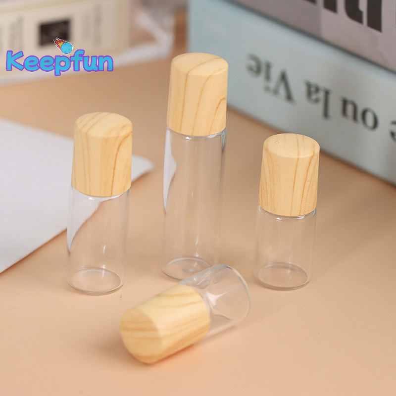 [Keepfun ] 1/2/3/5 ml ขวดโรลออนขวดแก ้ วเปล ่ าแบบรีฟิลได ้ [ ใหม ่ ]