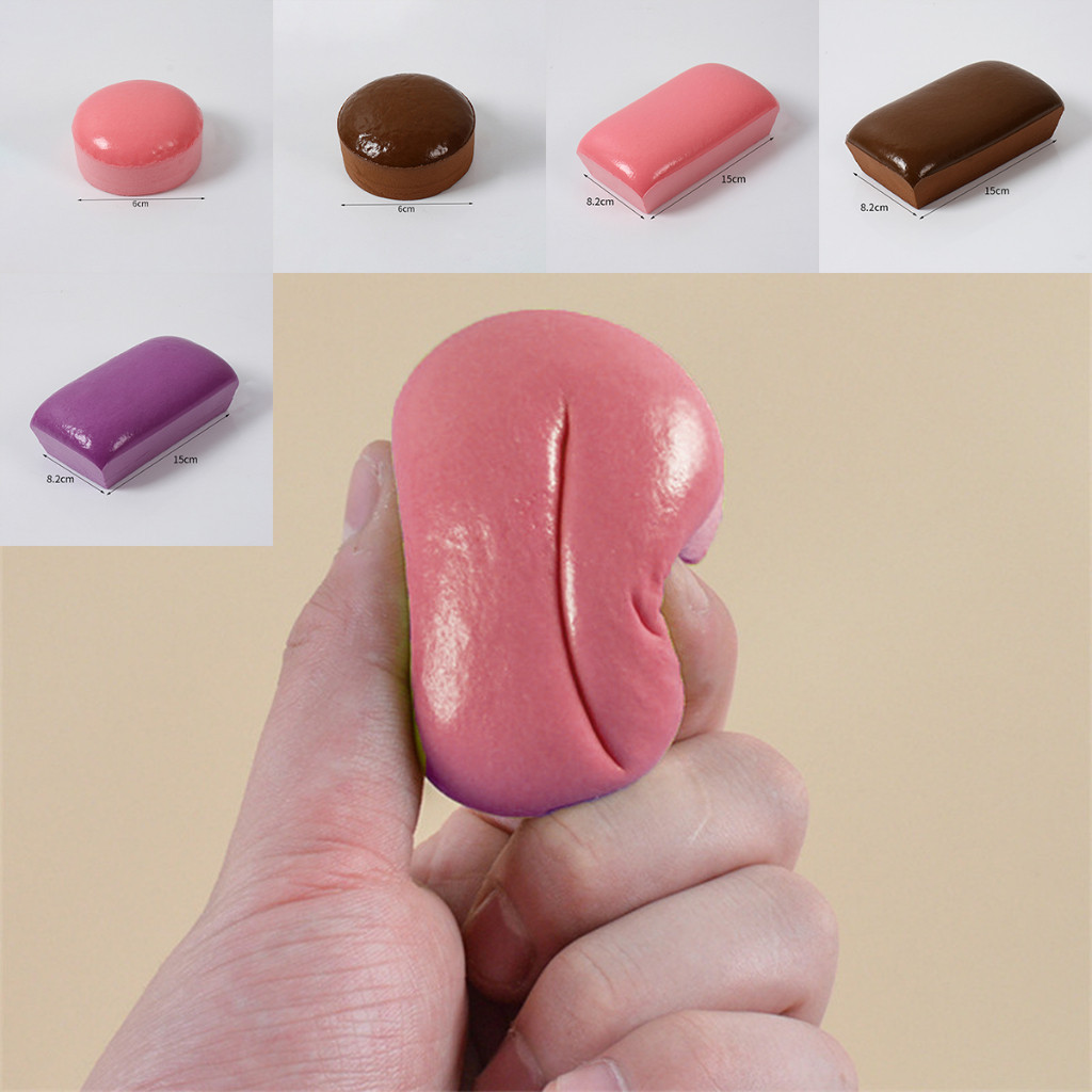 ของเล่นบีบอัด ขนมปังสร้างสรรค์ สกุชชี่  Squishy Bread  คลายเครียด