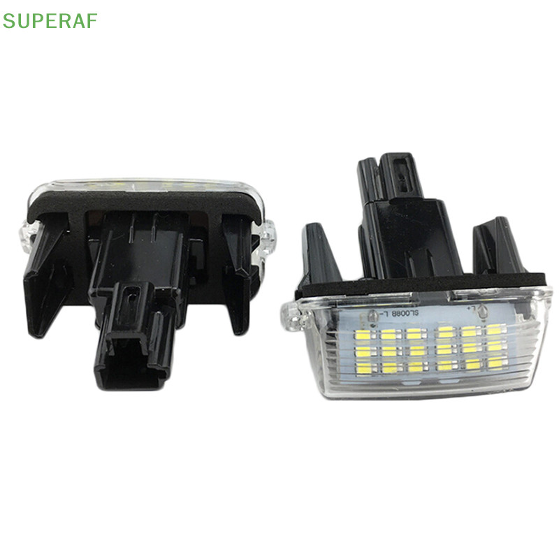 SUPERAF ไฟป้ายทะเบียน LED สีขาว 2 ชิ้นสําหรับ Camry Yaris Vios Avensis HOT