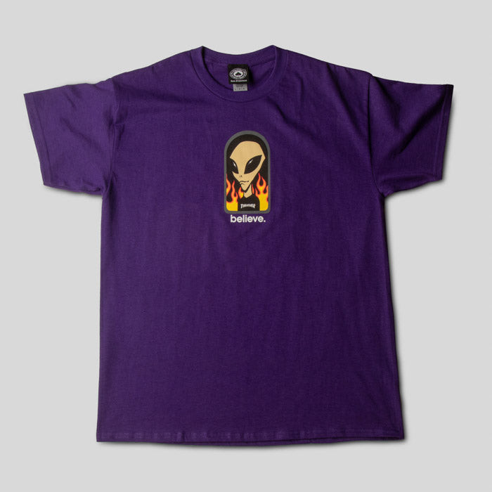 Thrasher x AWS Believe T-Shirt Purple