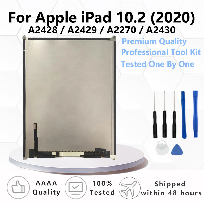10.2" ทดสอบแผงหน้าจอ LCD สําหรับ Apple iPad 10.2 (2020) A2428/ A2429/A2270/A2430 รุ่นแท็บเล็ต LCD Re