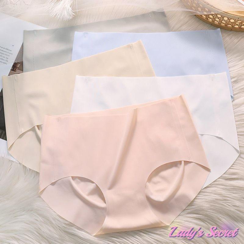 กางเกงในผู้หญิง กางเกงในไร้ขอบ ขอบเป้าไม่พับ กระชับ ใส่สบาย M-L-XL-XXL 7สี กางเกงใน
