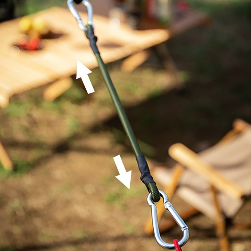 Soc * Strong Elastic Bungee Straps Elastic Tie Strap String String with Carabiner Hooks Heavy Duty Bungee Cord Camping Ornament