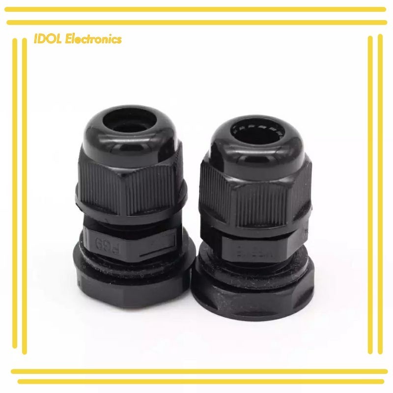 ราคาถูก! IP68  PG7 PG9 PG11 PG13.5 PG16 PG21 PG25 PG29 PG36 สายCE สีดำไนลอนกันน้ำสายพลาสติก เคเบิ้ลเกรน Gland Connec