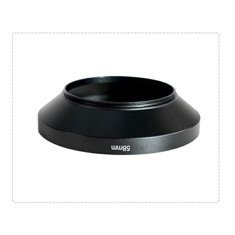 Camera Lens Hood 37mm 39mm 40.5mm 43mm 46mm 49mm 52mm 55mm 58mm 62mm 67mm 72mm 77mm 82mm Wide Angle Lens Hood Metal Screw-in sony fuji nikon cano