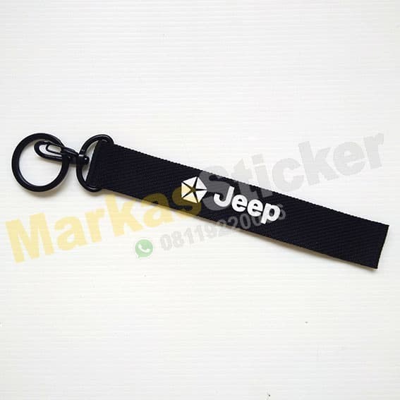 Jeep Motorcycle Car Key Holder พวงกุญแจที่กําหนดเองความงามโลโก้ยานยนต์แบรนด์ landyard id card strap