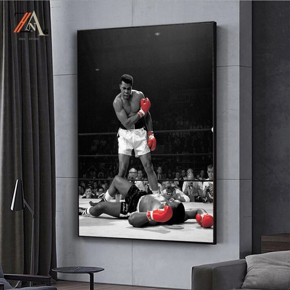1Pcs Canvas Print Boxer Muhammad Ali (muhammad Ali) Art Picture Decoration Poster Wall Art Painting 