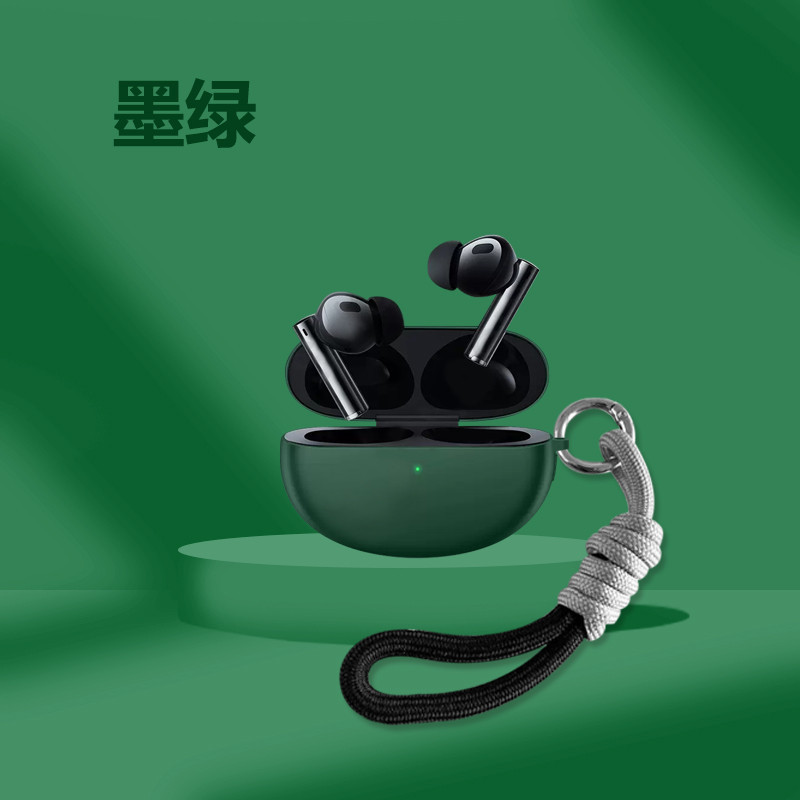 แฟชั่นเคสซิลิโคนพร้อมเชือกมือสําหรับ Realme Buds Air 5/6/5Pro/6Pro หูฟังฝาครอบป้องกัน