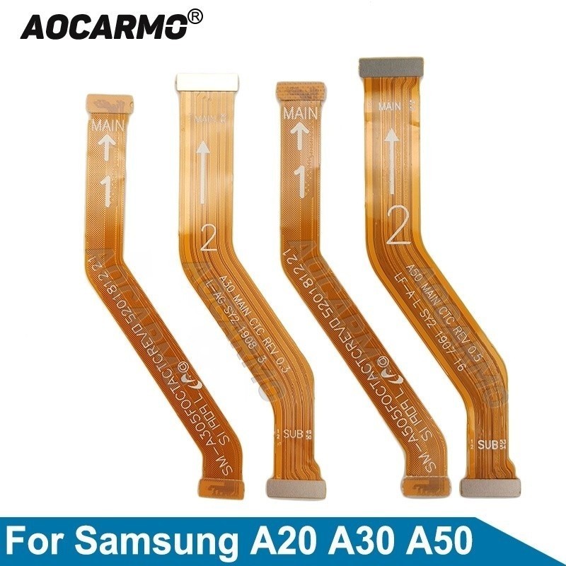 Jz21 Aocarmo สําหรับ Samsung Galaxy A20 A30 A50 หน้าจอ LCD บอร์ดหลักเชื่อมต่อเมนบอร์ดการเชื่อมต่อ F