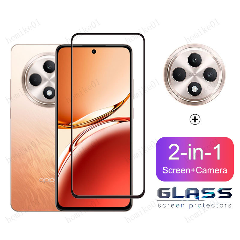 2-in-1 ฟิล์ม OPPO Reno 12F 5G ฟิล์มกระจก HD ฟิมล์กระจก OPPO Reno 12 11 F 11 10 Pro Pro + 5G 8T 8Z 7Z