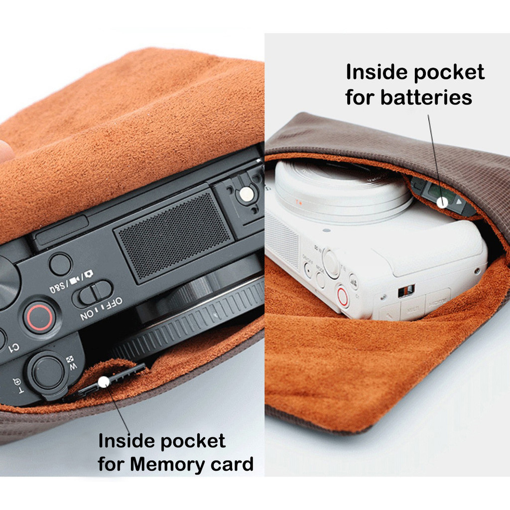 กระเป๋ากล้องดิจิตอลสําหรับ Sony ZV-1 ZV-1II ZV1 ZV-1M2 RX100 VII VI V VA IV M7 M6 ปลอกกล้องอุปกรณ์เสริมกระเป๋าเก็บกล้องกระเป๋าเก็บแบบพกพากระเป๋า