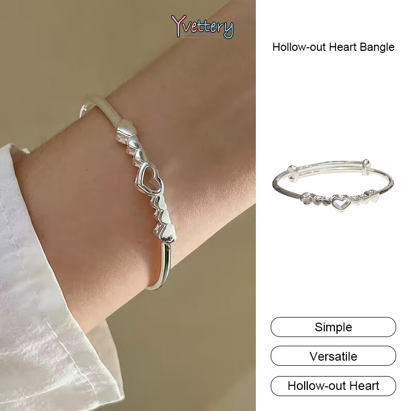 ร้านค้าไทย🌸สร้อยข้อมือหัวใจกลวงออกสำหรับสุภาพสตรี Niche Sweet Bracelet แฟชั่นร้อยข้อมือเพื่อนรัก.COD