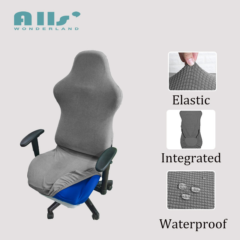 ผ้าคลุมเก้าอี้ เกมมิ่ง chair cover กันน้ํา ยืดสํานักงานศึกษาเก้าอี้คอมพิวเตอร์ล้างทําความสะอาดได้แบบบูรณาการตามหลักสรีรศาสตร์สํานักงานเกมคอมพิวเตอร์เก้าอี้ปลอก