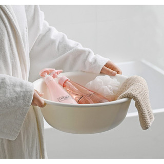 Omocha | Thick white basin กะละมังสีขาวออฟไวท์ เนื้อหนาพิเศษ…