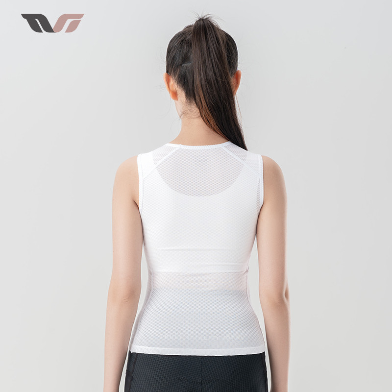 Rockbros ผู้หญิงขี่จักรยาน Jersey ฤดูร้อน Breathable 3D ตาข่าย Perspire จักรยานเสื้อกั๊กแขนกุดน้ําหนักเบาสบาย — صورة 2