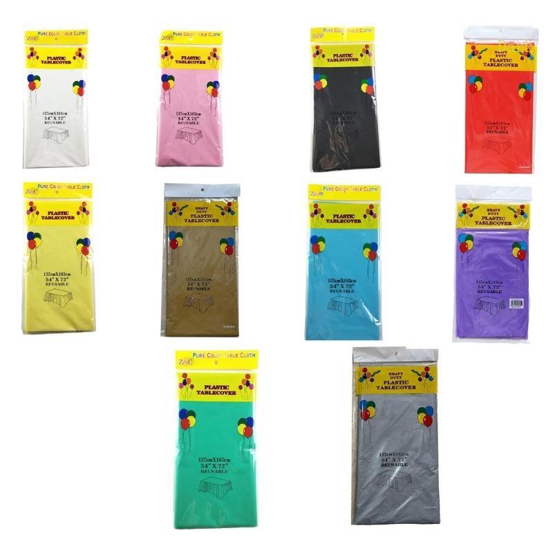 ผ้าคลุมโต๊ะผ้าปูโต๊ะสีเข้ม 54x72Inches ผ้าปูโต๊ะสีทึบใหม่กันน้ํา