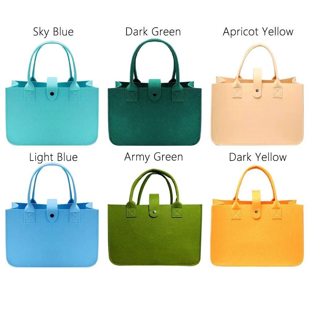 CORTINA กระเป๋าสะพายสักหลาด แบบพกพา ขนาดใหญ่ สำหรับเก็บของเล่นและ sundries ราคา ถูกที่สุด ดีลบีเคเค แกลเลอรีภาพที่ 3