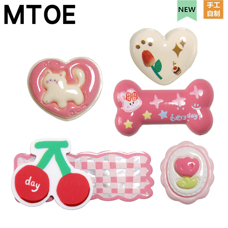 เสน่ห์รองเท้า Cherry & Tulip - อุปกรณ์เสริม DIY s-Inspired Clog ตกแต่งรองเท้าที่ถอดออกได้น่ารักสําหรับผู้ชายและผู้หญิง, คลิปรองเท้ามีสไตล์สําหรับรองเท้าอินเทรนด์