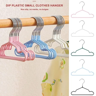 SUTEE 10 ชิ้นไม้แขวนเสื้อสัตว์เลี้ยง,ลื่น DIY ไม้แขวนเสื้อสัตว์เลี้ยง,โลหะสีทึบ MINI Coat Hanger Mini Pet Store