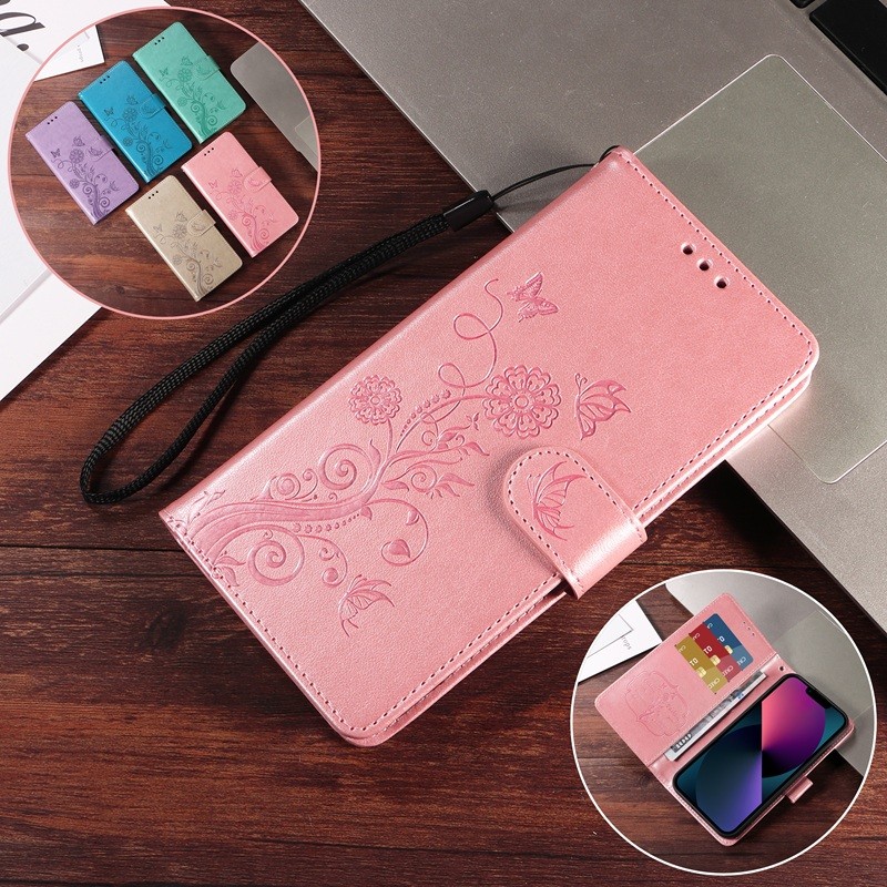 กรณีพลิกสําหรับXiaomi Redmi Note 14 13 12 Pro Plus Note 11 11S Pro Redmi A3 14C 13Cหรูหราลายนูนกระเป๋าสตางค์หนังขาตั้งป้องกันกันกระแทกฝาครอบโทรศัพท์ผู้ถือบัตรปลอก