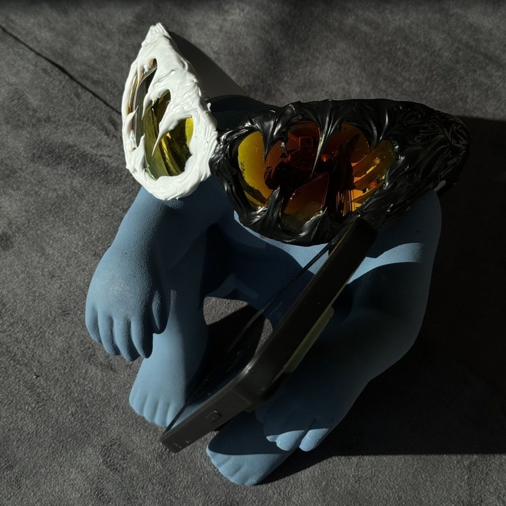 ✨ Pi0neeR Fang Ace W แว่นกันแดดเรซิ่น avant-garde มืด แบบ gothic FTW