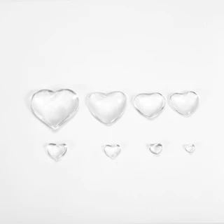 St.kunkka Round Flat Back Clear Glass Cabochon (50 ชิ้น/ถุง 8 x 10 x 12 x 14 x 16 x 18 x 20 x 25 x 30 มม.)