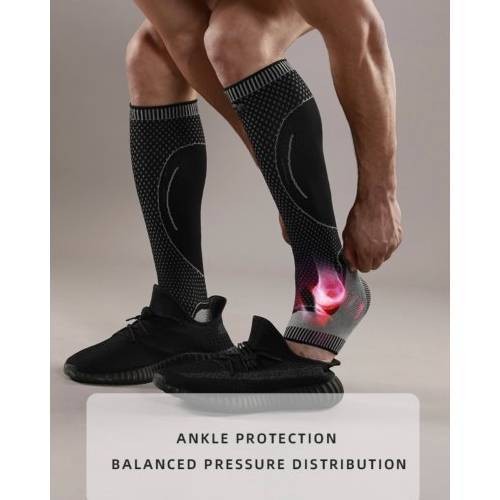 ผ้าสวมกระชับน่องขา ปวด เมื่อย ยืดหยุ่น นุ่ม กล้ามเนื้ออักเสบ ปวดเมื่อย JINGBA SUPPORT  ปวดเมื่อย ปวดขา ซัพพอร์ตขา - รูปที่ 3