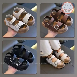 รองเท้าแตะกีฬา รองเท้าเด็ก รองเท้าแฟชั่นเด็ก มีกันลื่น สไตล์มินิมอล สำหรับอายุ 1-4 ปี