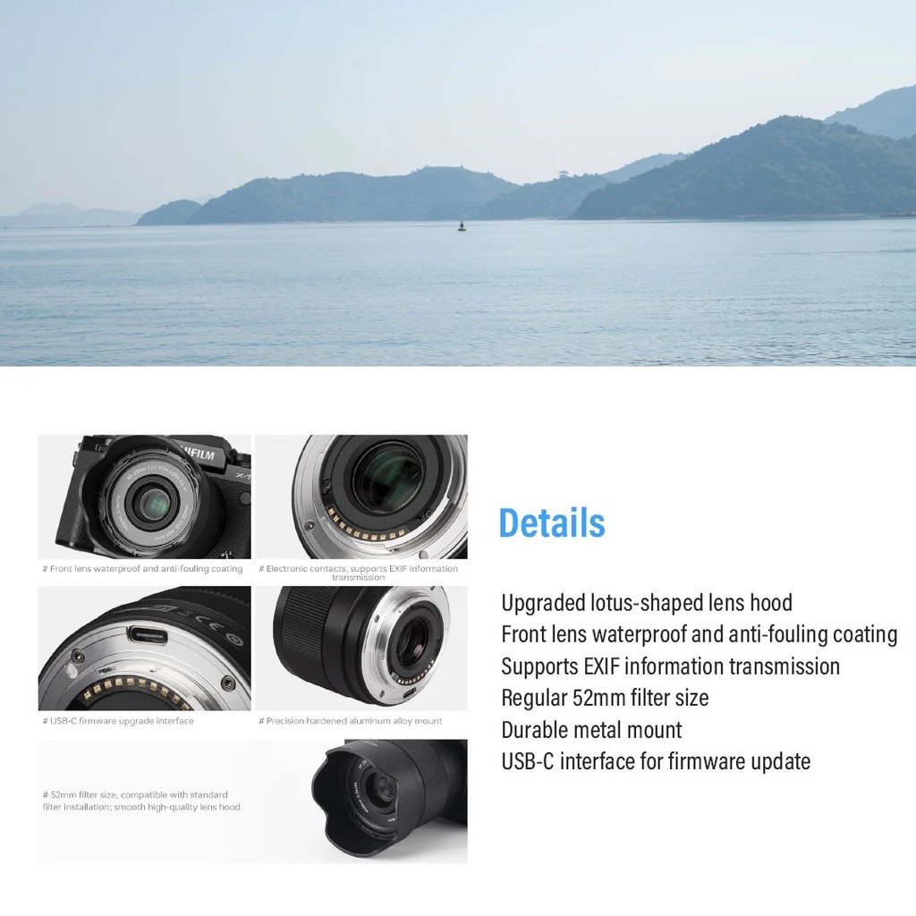 Viltrox 25 มม. f1.7 Air APS-C เลนส์ออโต้โฟกัส 25mm f1.7 for Sony E Mount
