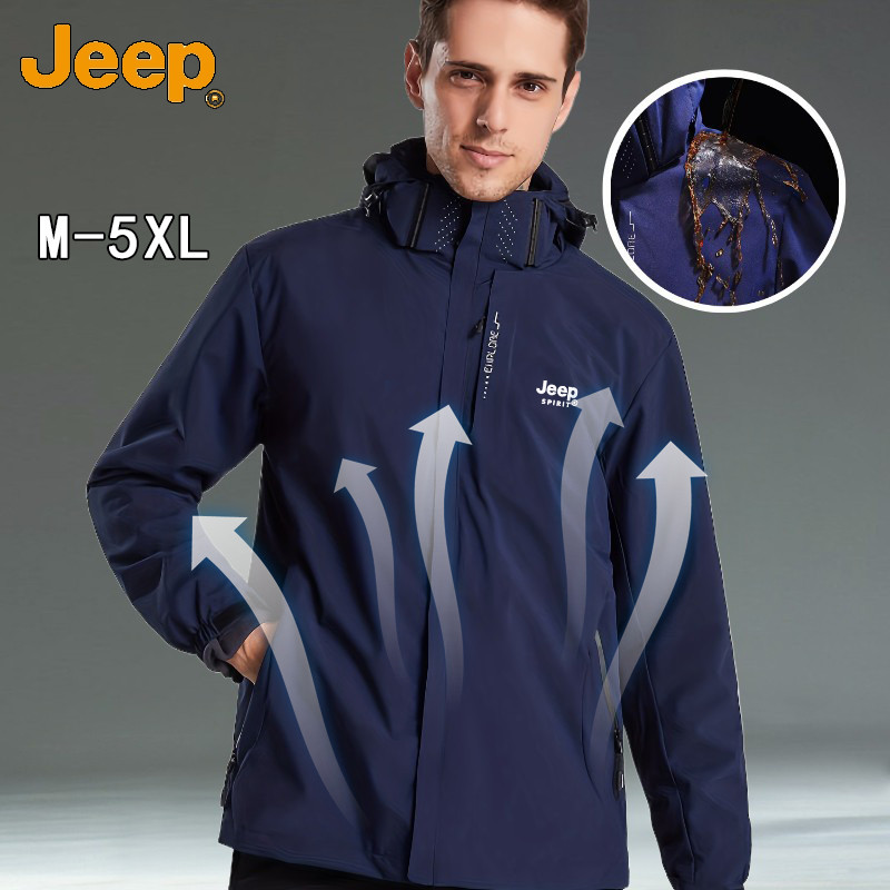 JEEP SPIRIT Bomber Rider Jacket เสื้อกันลมกันน้ําสําหรับผู้ชาย