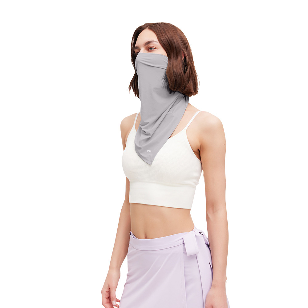 Ohsunny ผ้าพันคอสำหรับกลางแจ้ง เย็นสบายคอ ป้องกันแสงแดด คลุมศีรษะ ผ้าคลุมศีรษะ ป้องกันรังสียูวีUPF50