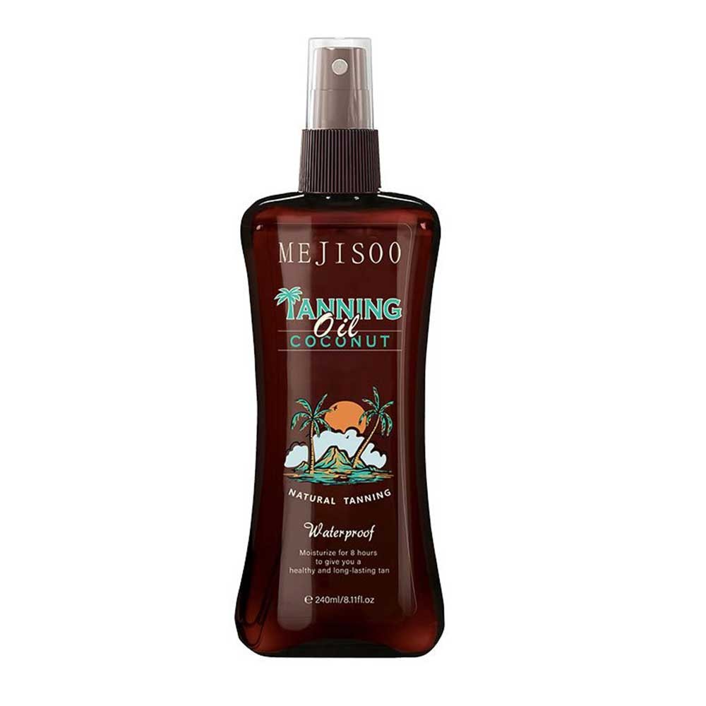 Hawaiian Tropic Dark Tanning Oil Without sunscreen with Natural Ingredients for a Sun-Kissed Look