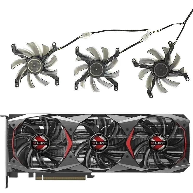 พัดลม GPU GTX 1080 TI ใหม่ T129215SU 4PIN สําหรับ PNY Manli Geforce GTX 1080Ti 11Gb XLR8 Gaming โอเวอร์คล็อกพัดลมการ์ดกราฟิก