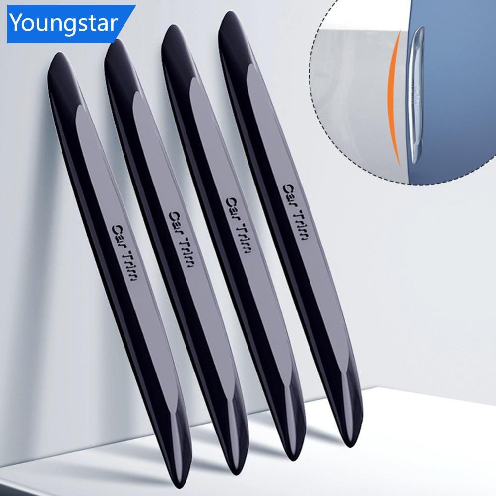 FYY 2 ชิ้น/4 ชิ้นรถกันชนขอบประตูล้อคิ้วกระจกมองหลังป้องกันยาง Auto Protector Guard Scratch สติกเกอร์ Trim แถบ
