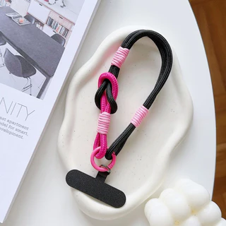 ใหม่เคสโทรศัพท์แฟชั่นสร้างสรรค์ Lanyard Universal All-Match เชือกสั้นจี้แบบพกพา Dopamine การ์ตูนข้อมือเชือกกล้องตกแต่ง Anti-Lost เชือกกระเป๋าอุปกรณ์เสริมของขวัญ