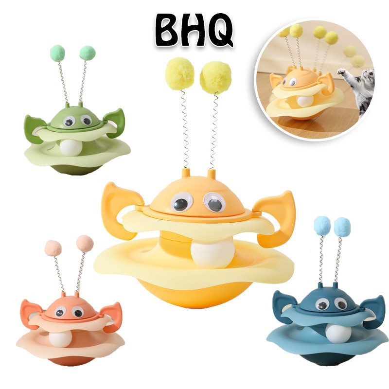 BHQ จานเล่นแก้วน้ําผึ้ง ของเล่นแมว สิ่งประดิษฐ์หยอกล้อแมว ของเล่นแมวสวัสดีตัวเอง