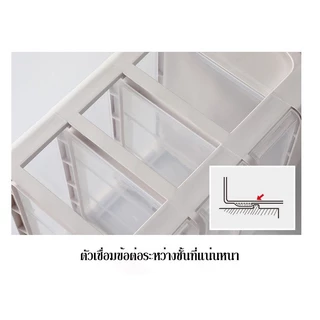 Greenforst ชั้นวางเครื่องสำอาง เก็บอุปกรณ์แต่งหน้า ที่วางของพร้อมลิ้นชัก มี3ขนาด รุ่น 2403