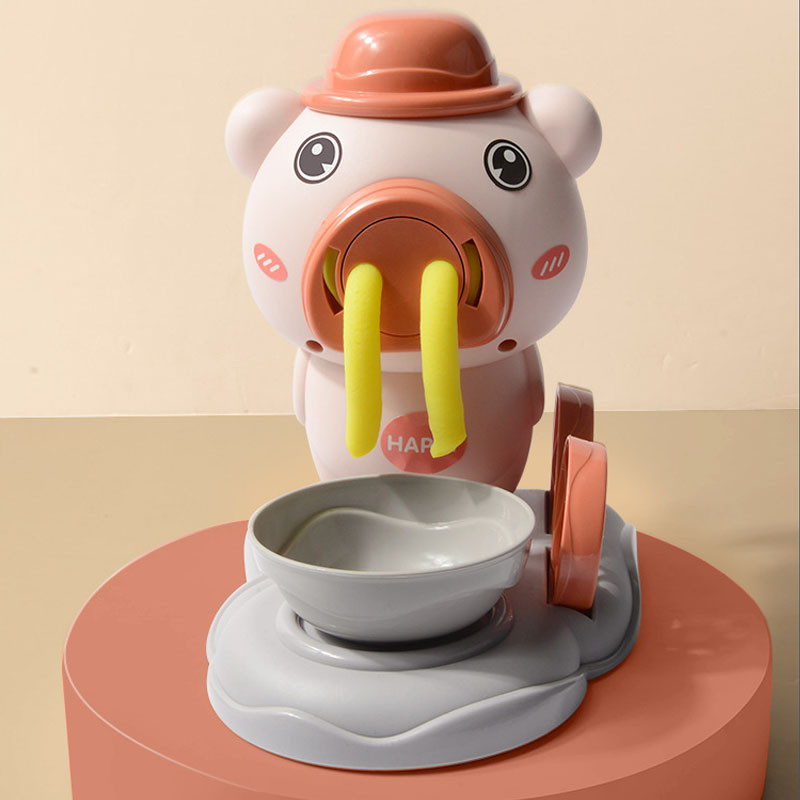 ชุดของเล่นเครื่องทําไอศครีม ของเล่นแป้งโดว์ DIY เครื่องทำไอศครีม เครื่องทำไอศกรีมโคลนสี ของเล่นเด็ก - รูปที่ 6