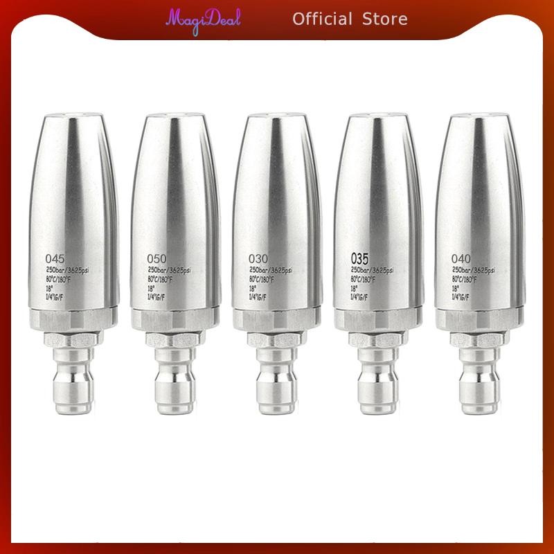 Magideal หัวฉีดหมุนได้สําหรับการติดตั้งเครื่องซักผ้าความดัน Sturdy 3625PSI