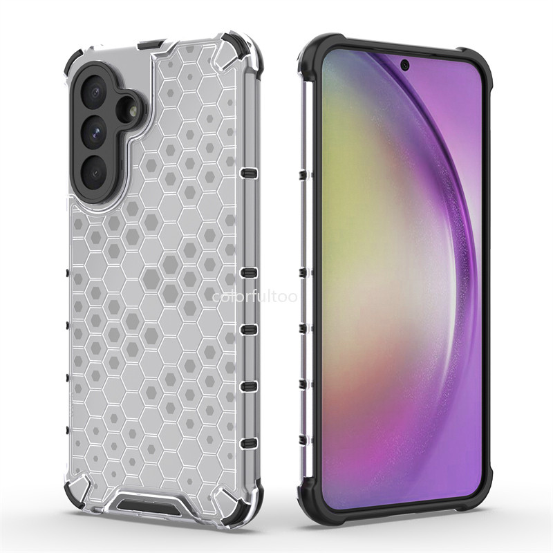 รังผึ้งโปร่งใสเคสโทรศัพท์สําหรับ Samsung Galaxy A16 LTE A16LTE A26 A36 A56 56 A 26 A 16 4G 5G ถุงลมน