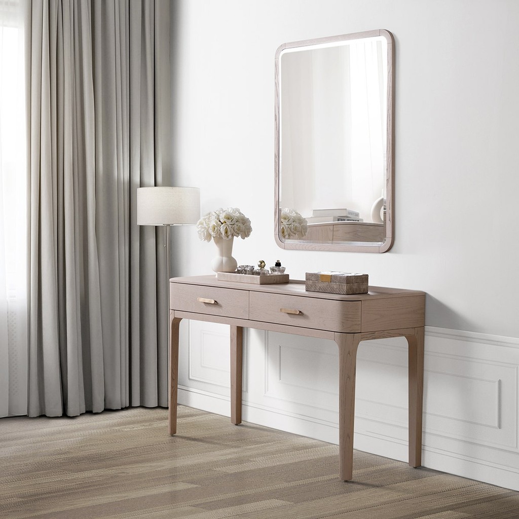 SB Design Square โต๊ะเครื่องแป้ง รุ่น KERLA สีครีม (120x51x79 ซม.)  แบรนด์ LAURA ASHLEY