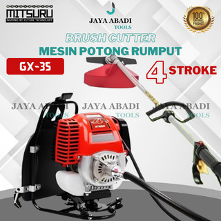 Mesin  Ready Stock Bisa cod Ready ORIGINAL  MITSURU Mesin Potong Rumput 4 Tak FULLSET 4 Stroke Brush Cutter  Mesin Pemotong Rumput
